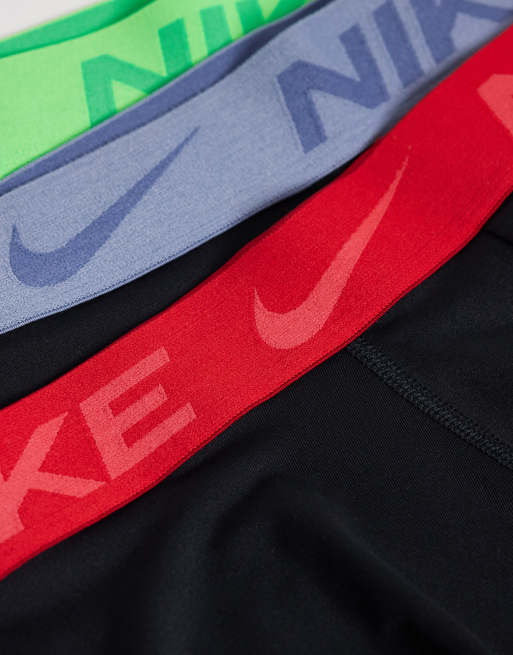 Nike Essential Micro 3 pack of boxer briefs in black, 2 of 3