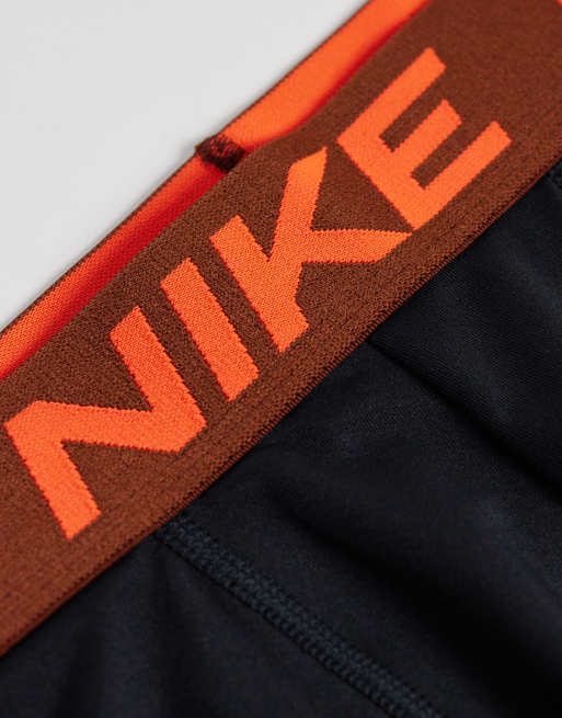 Nike Essential Micro 3 pack of boxer briefs in black, 2 of 3