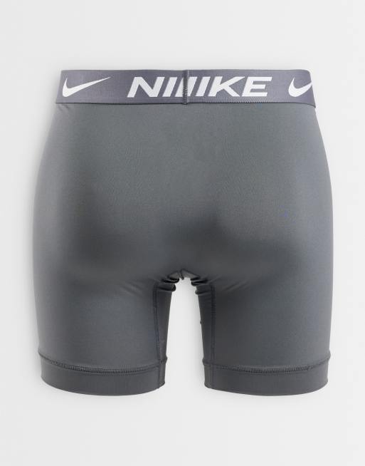 Nike Essential Micro 5 pack boxer briefs in black/gray/white, 2 of 3