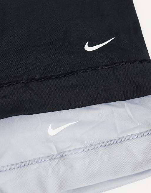 Nike Essential Micro 5 pack boxer briefs in black/gray/white, 3 of 3
