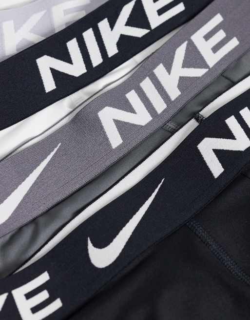 Nike Essential Micro 5 pack briefs in black/gray/white, 2 of 3