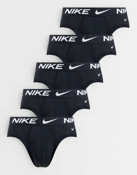 Nike Essential Micro 5 pack hip briefs in black - view 1