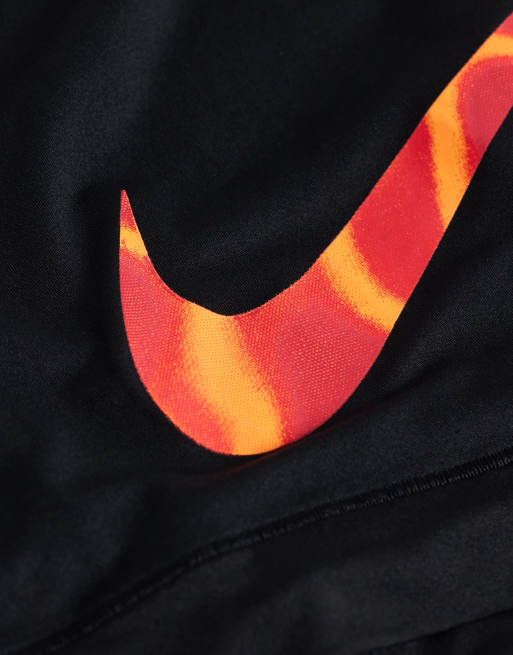 Nike - Essential Micro - Confezione da 3 paia di boxer neri/lava, 2 di 3