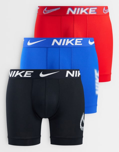 Nike - Essential Micro - Confezione da 3 paia di boxer neri/rossi/blu - view 1