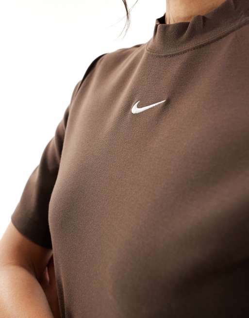Nike Essential midi dress in brown | ASOS