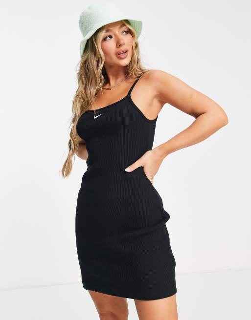 Nike ribbed store swoosh dress