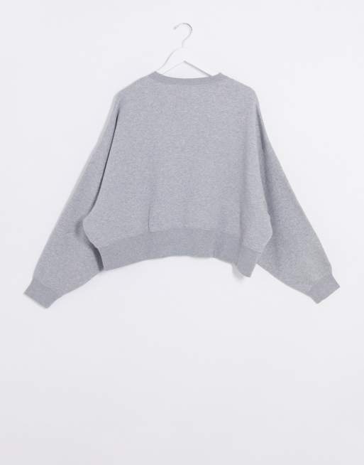 Rivet and 2024 thread crop sweatshirt