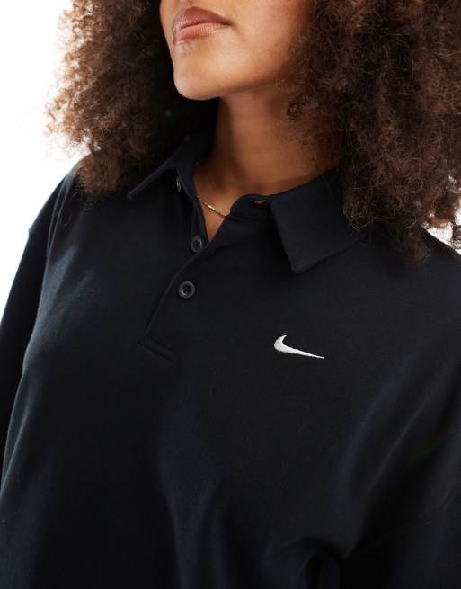★ Nike★ Sportswear Essentials Oversized Long Sleeve Polo Nike Sportswear Essential Women's Oversized Long-Sleeve Polo