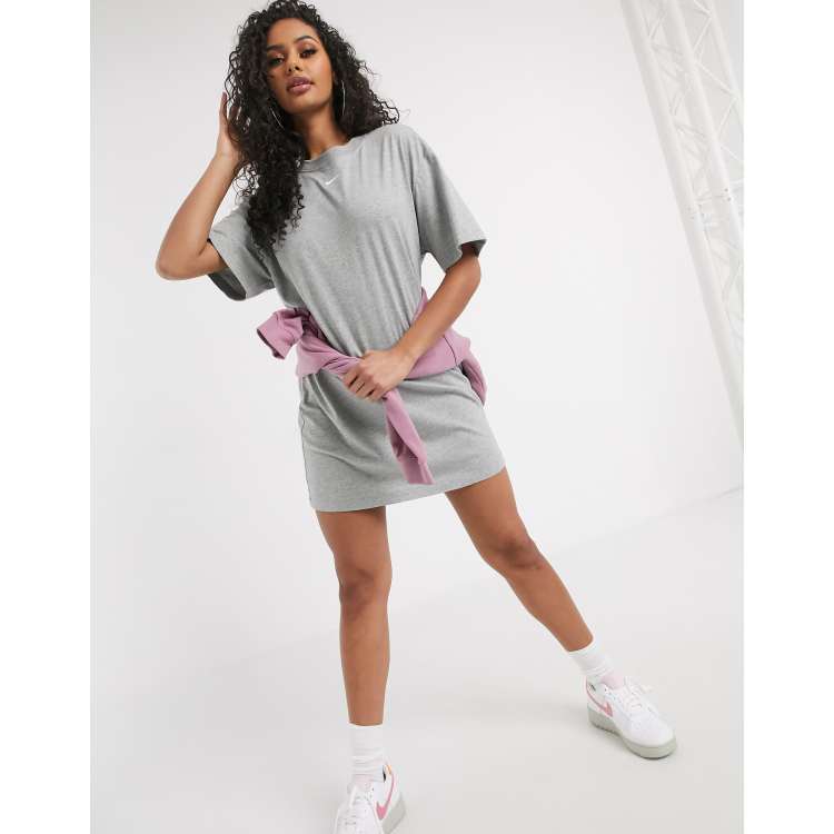 grey nike t shirt dress Nike Sportswear Essential Women's Dress