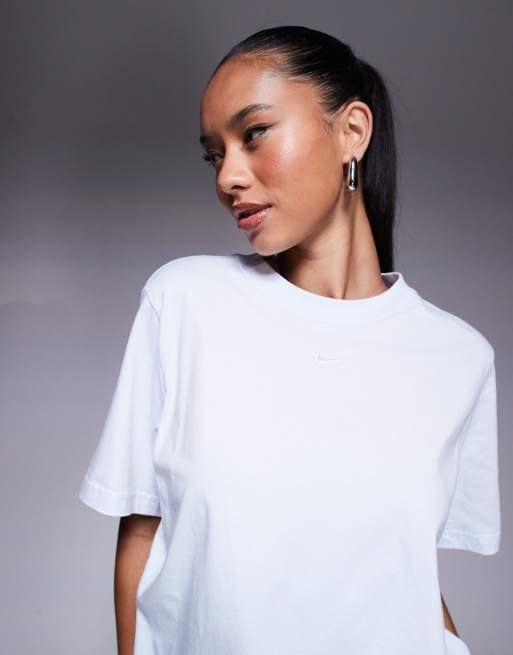 Nike Essential oversized t-shirt in light blue, 4 of 4