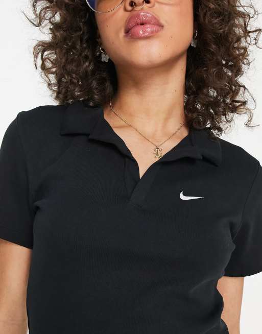 Nike Essential polo top in black ASOS