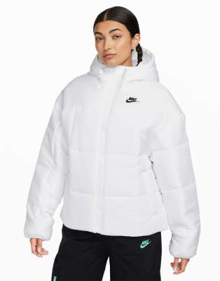 Nike Essential puffer jacket in white | ASOS