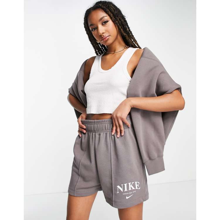 Drawstring fleece online shorts