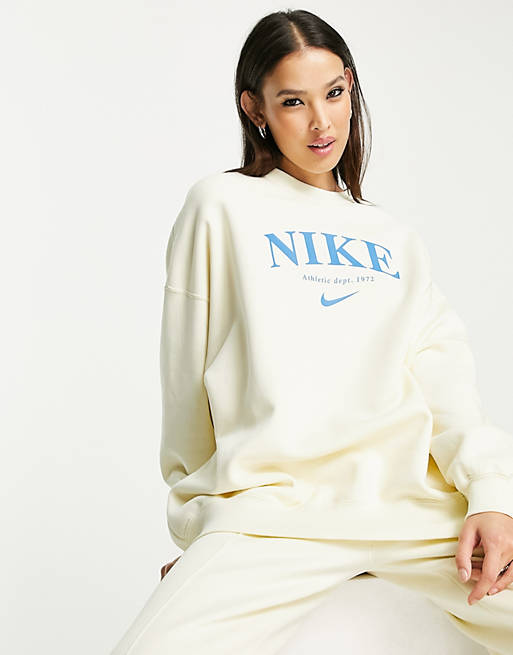 undefined | Nike Essential retro fleece mix and match set in coconut milk