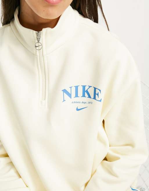 Vintage nike store quarter zip sweatshirt