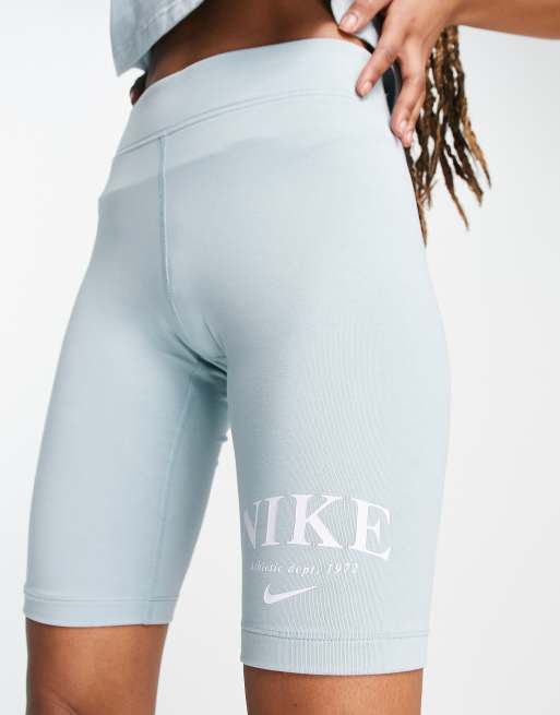 Nike – Essential – Retro-Leggings-Shorts in Ozeanblau, 3 von 4