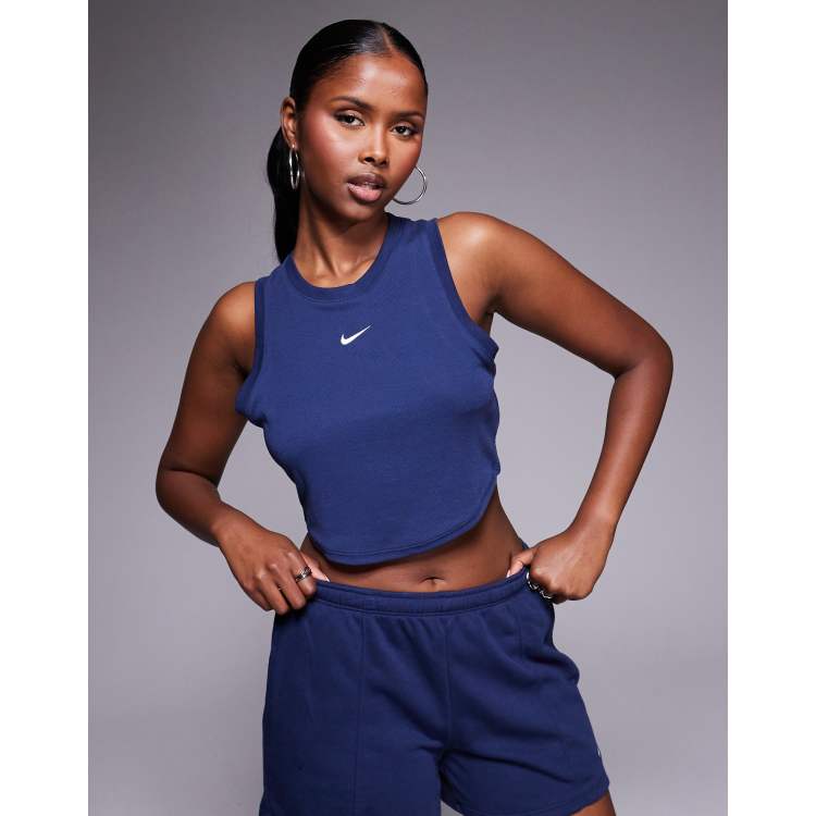 NKNIT rib mini tank top(navy、yellow) rib mini tank top – NKNIT
