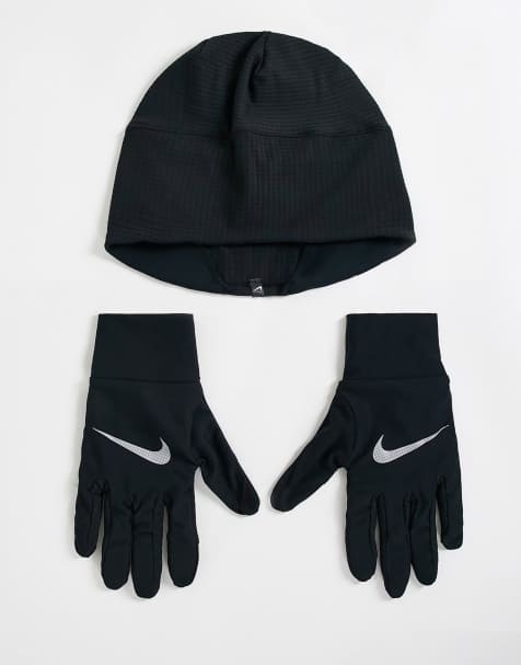 Nike – Essential – Set aus Mütze und Handschuhen in Schwarz - view 1