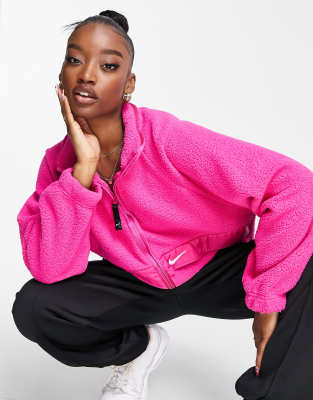 long pink nike jacket