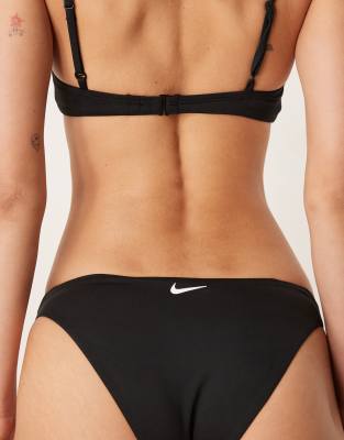 Nike Swimming Nike Essential sling bikini bottom in black