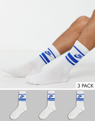 white nike socks asos