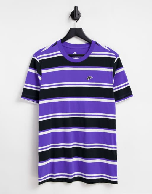 White and purple store nike shirt