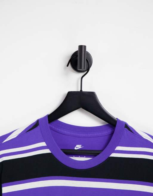 purple and black nike shirt