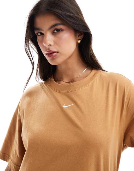 Nike Essential t shirt in tan ASOS