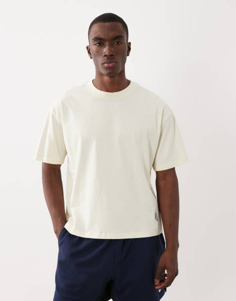 Nike - Essential - T-shirt squadrata oversize bianco sporco - view 1