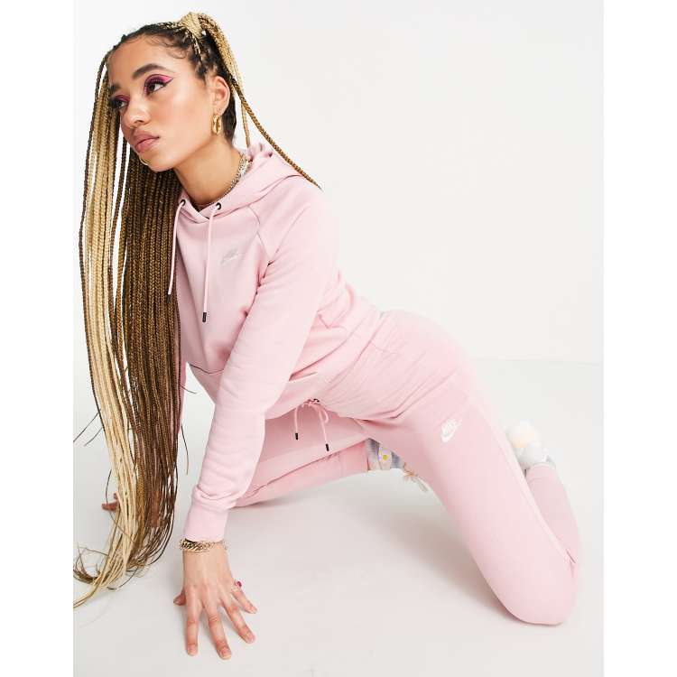 Pink nike joggers womens hot sale