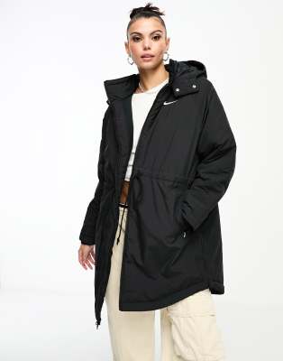 Nike Essential trench jacket in black - ASOS Price Checker