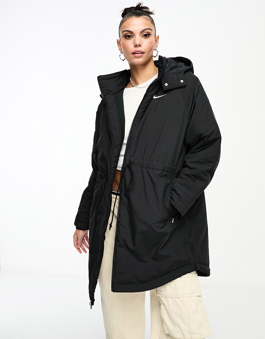 Nike Essential trench jacket in black