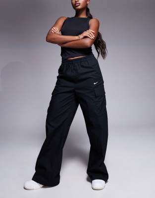 Nike Sportswear Woven Cargo Pants In Black