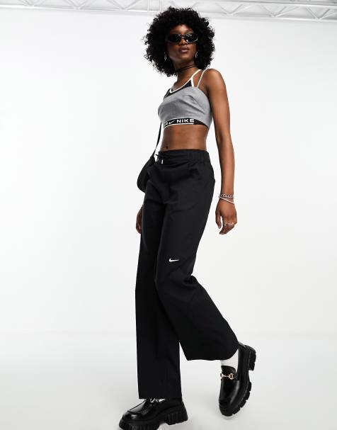 Nike Phoenix Fleece high rise wide leg sweatpants in blue