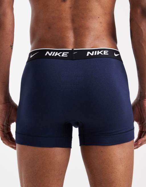 Nike – Essential – Zestaw 2 par niebieskich bokserek z bawełny ze stretchem, 3 z 3