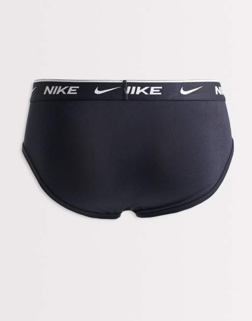 Nike – Essential – Zestaw 3 par czarnych slipów z bawełny ze stretchem, 2 z 3