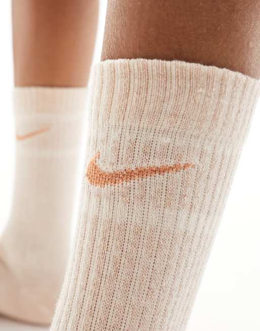 Chaussette nike online beige