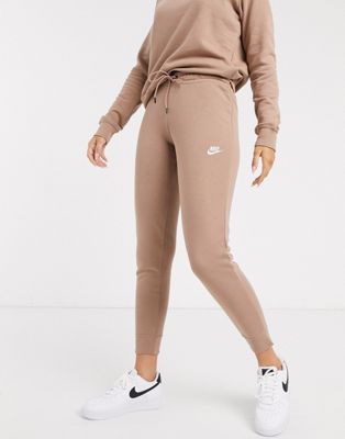 Nike Essentials beige slim joggers | ASOS