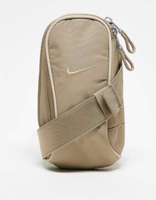 Nike Essentials crossbody bag in khaki-Green