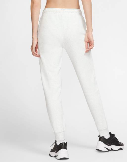 Nike Essentials cuffed sweatpants in white heather