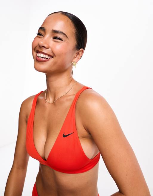 Nike Essentials – Czerwona braletka od bikini, 3 z 4