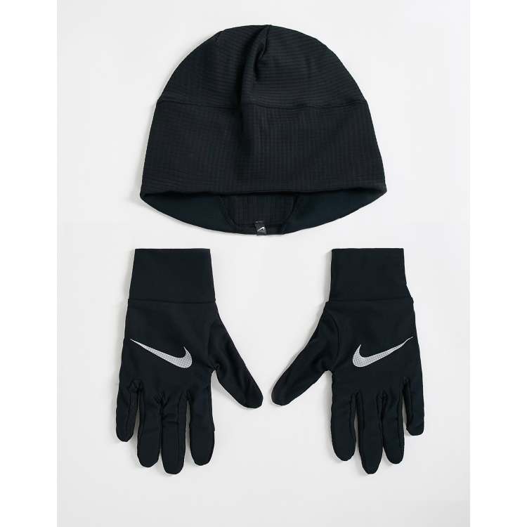 Nike Essentials Ensemble gants et bonnet homme Noir