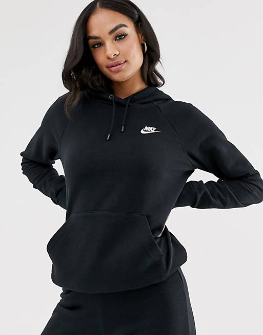 Nike Essentials Fleece hoodie black | ASOS