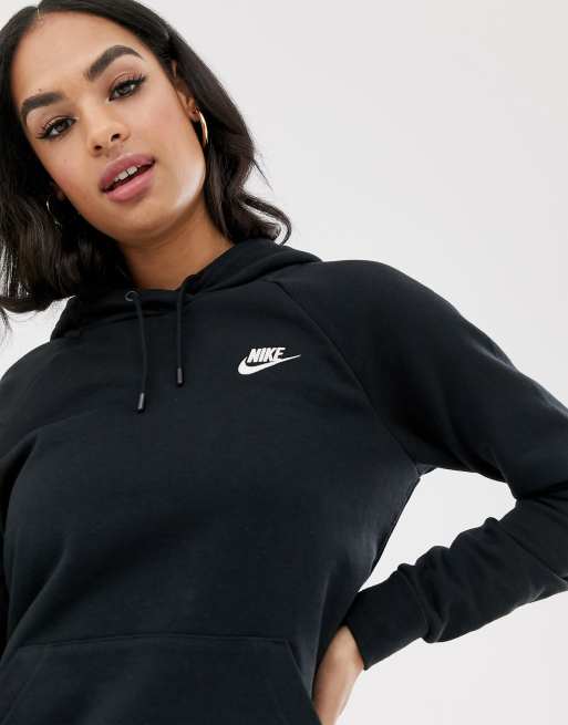 Nike essential black online hoodie