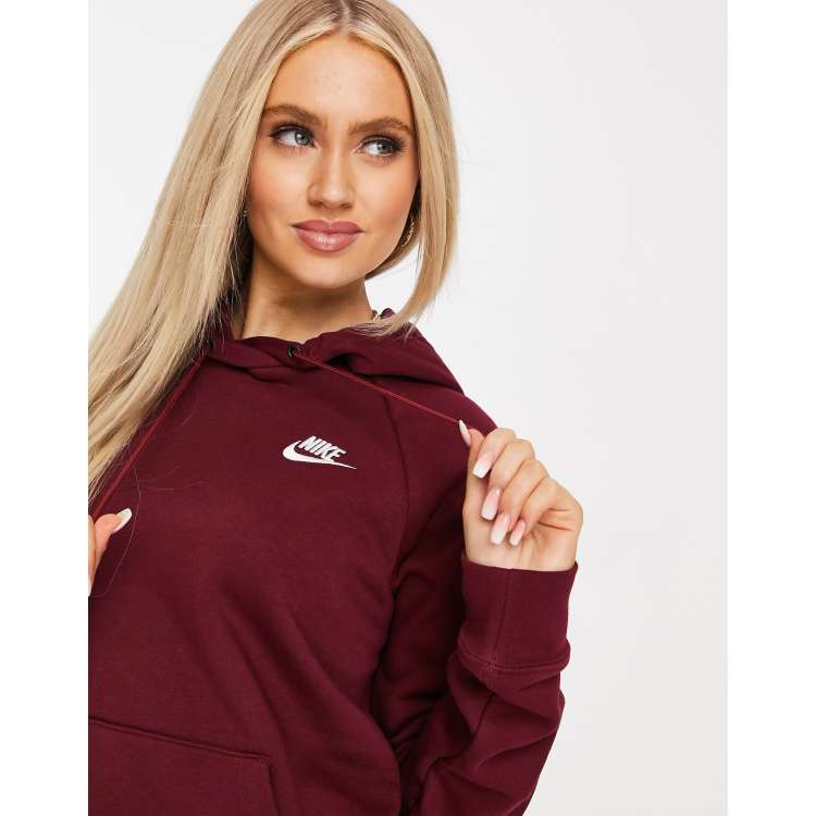 Maroon nike hot sale hoodie womens