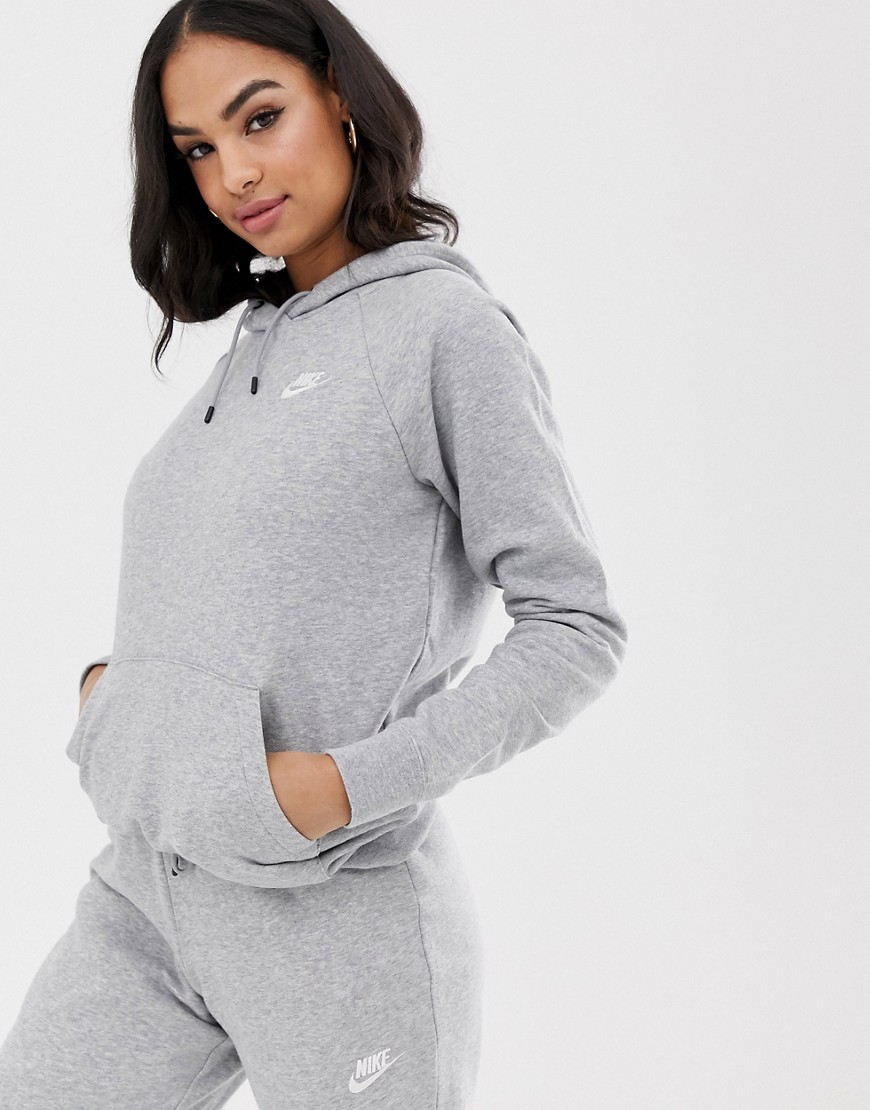 Nike Essentials hoodie in gray-Grey