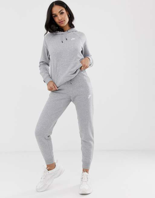 Grey nike best sale hoodie asos