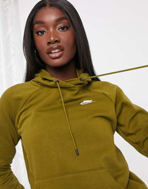 Nike essentials hoodie in khaki green ASOS