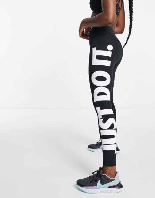 Nike Leg A See Just Do It Leggings In Black