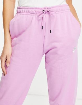 nike essential joggers pink